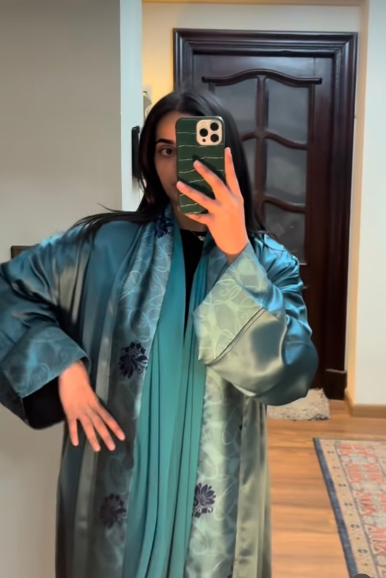 Hana Abaya – Teal
