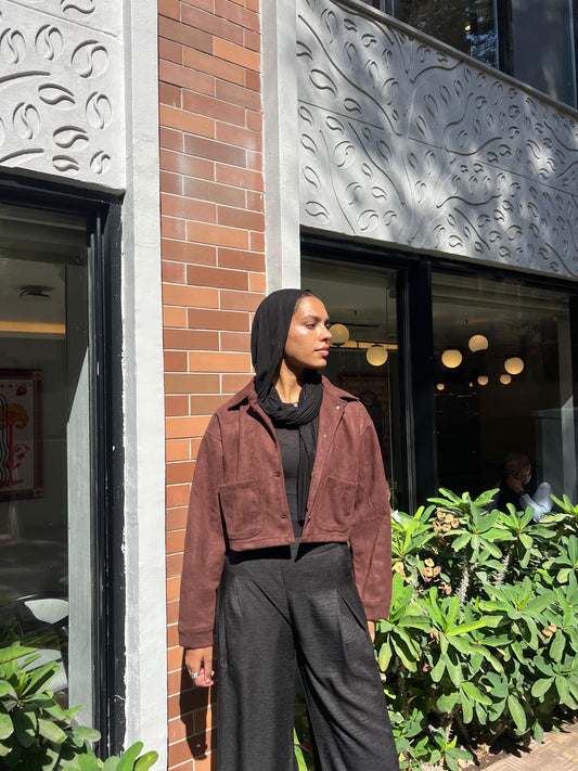 Cocoa velvet Jacket